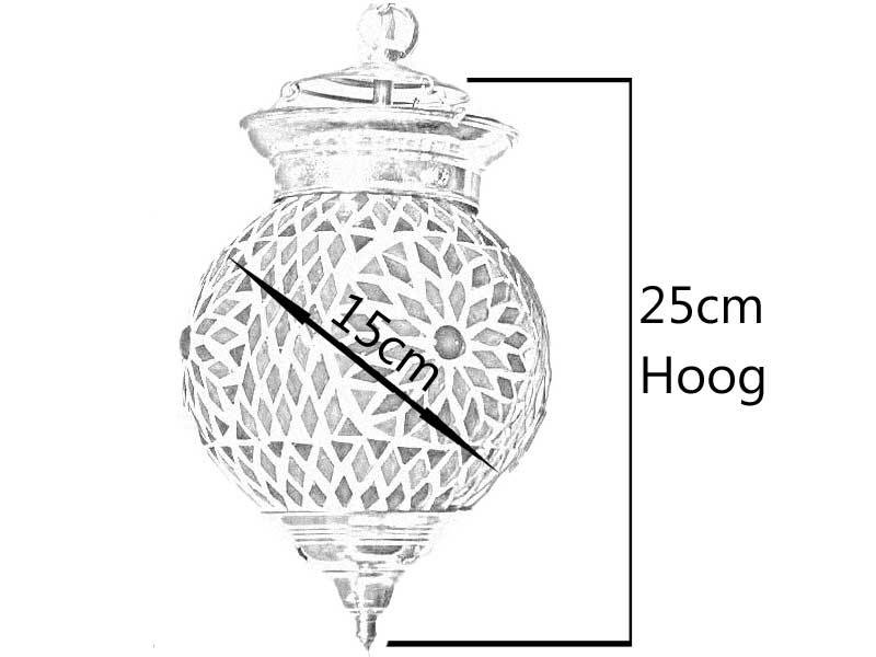 Schwarze orientalische Hängelampe