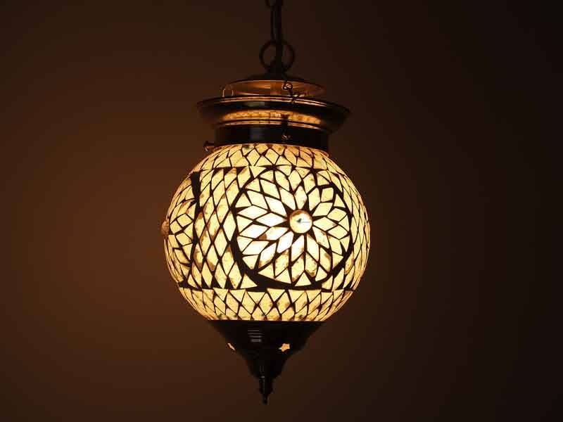 Orientalische Hängelampe transparent