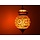 Orientalische Hängelampe in Rot-Orange mit Rautenmuster