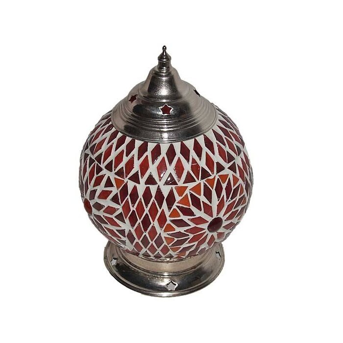 Orientalische Tischlampe mit Glasmosaik