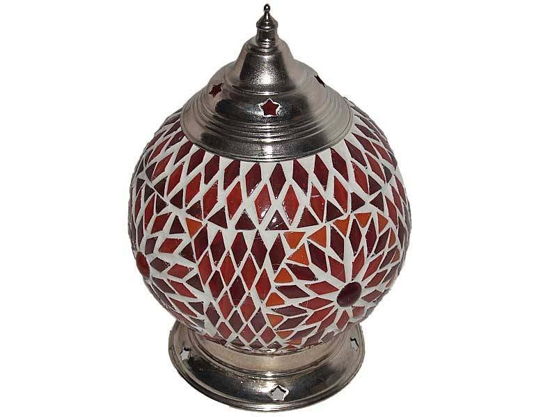 Orientalische Tischlampe mit Glasmosaik
