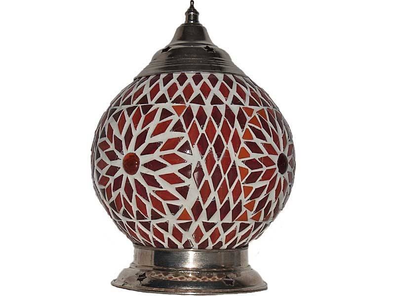 Orientalische Tischlampe mit Glasmosaik