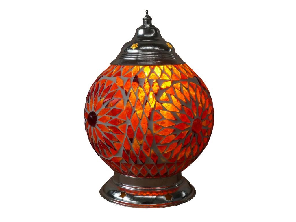 Orientalische Tischlampe mit Glasmosaik