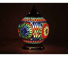 Orientalische Tischlampe in Multicolor
