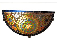 Orientalische Wandleuchte mit Glasmosaik