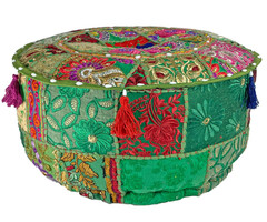 Orientalischer Pouf in Grün