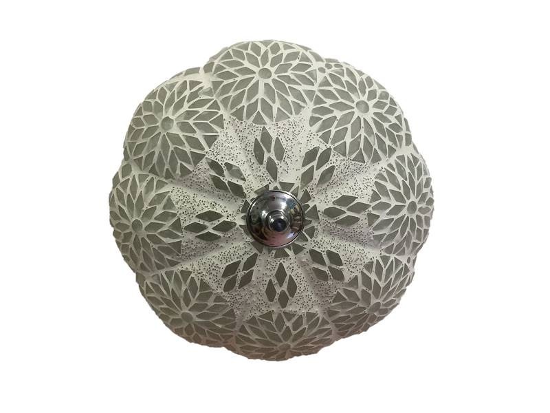 Orientalische Deckenlampe mit weißem Mosaik