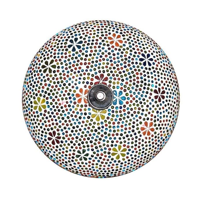 Orientalische Deckenlampe mit Mosaikblumen