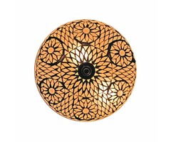 Deckenleuchte aus weißem Glasmosaik