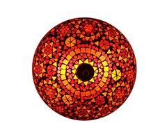 Deckenleuchte in Rot