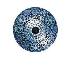 Mosaik-Deckenleuchte in Blau