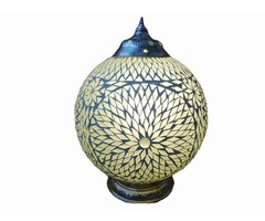 Orientalische Tischlampe aus Glasmosaik