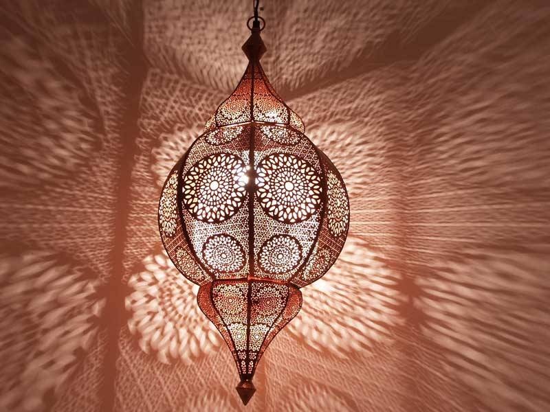 Orientalische Hängelampe in Schwarz im 1001-Nacht-Design