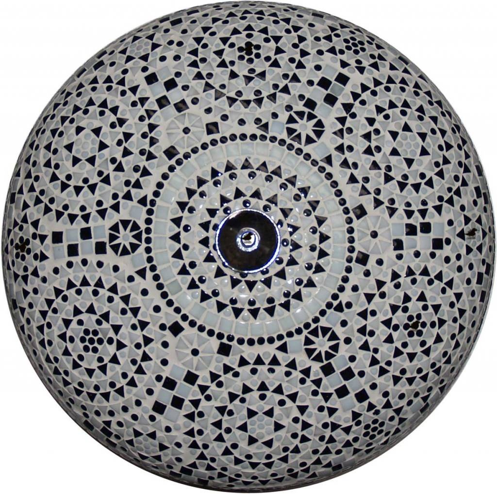 Schwarz-Weiße Mosaik-Deckenleuchte