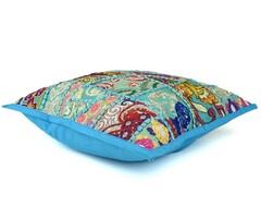 Blauw Kissen aus Indien