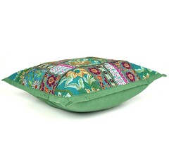 Grünes Kissen aus Indien