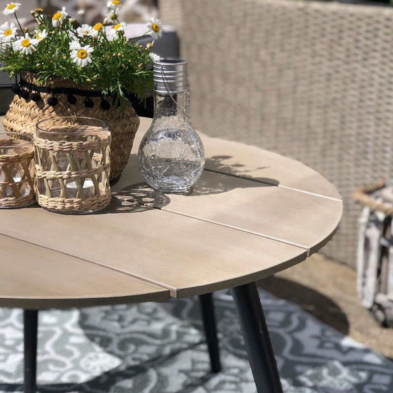 Grauer Outdoor-Teppich im orientalischen Stil