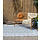 Grauer-weißer Outdoor-Teppich