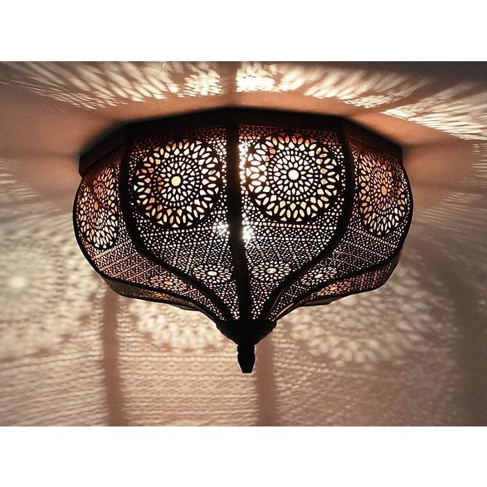 Sagenhafte Kupfer-Deckenleuchte.