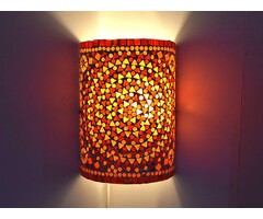 Orientalische Wandlampe in Rot