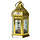 Orientalische Windlicht Gold mit Glas