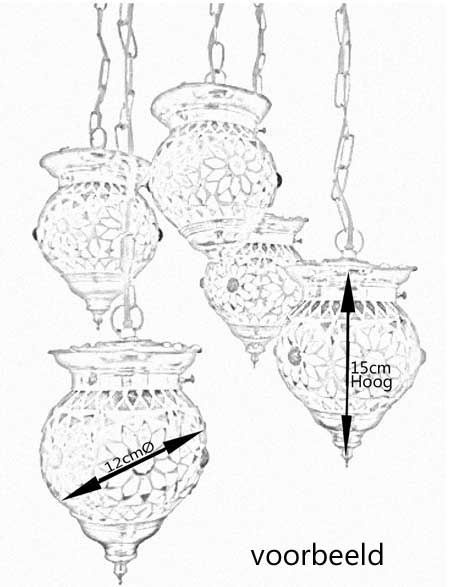 5-Kugel-Hängeleuchte in transparentem Design