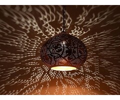 Kupferne offene Hängeleuchte