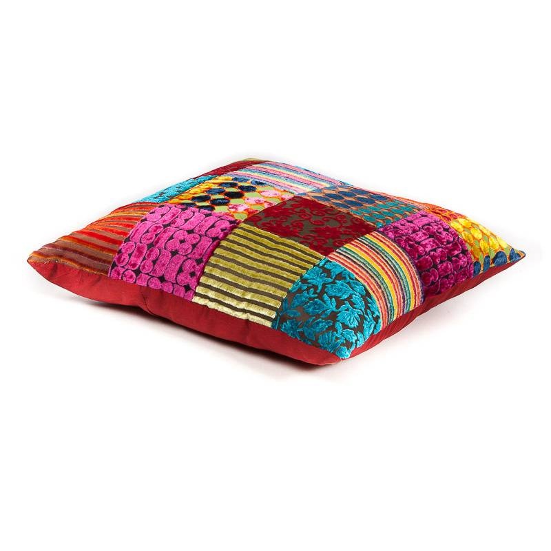 Zierkissen Patchwork in Mehrfarben