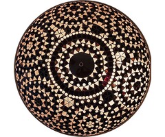 Extra große Schwarz-Weiß-Deckenleuchte