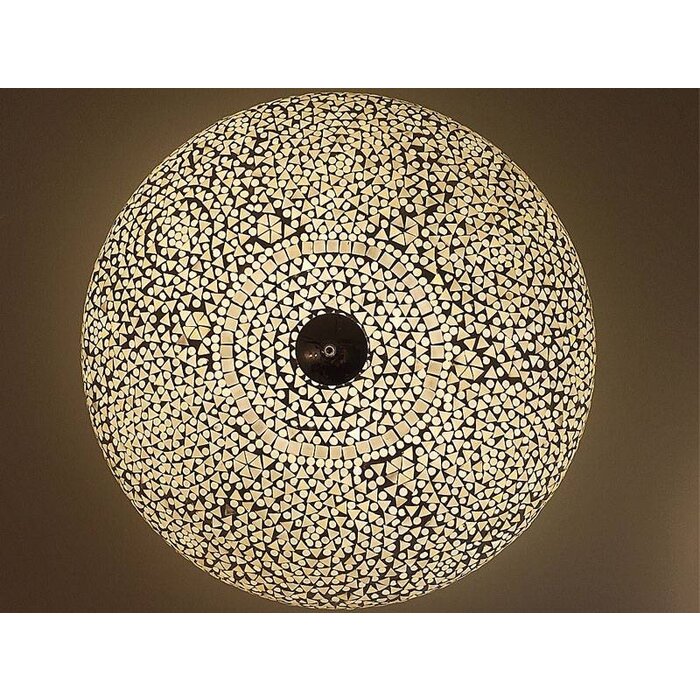 Weiße große Deckenlampe