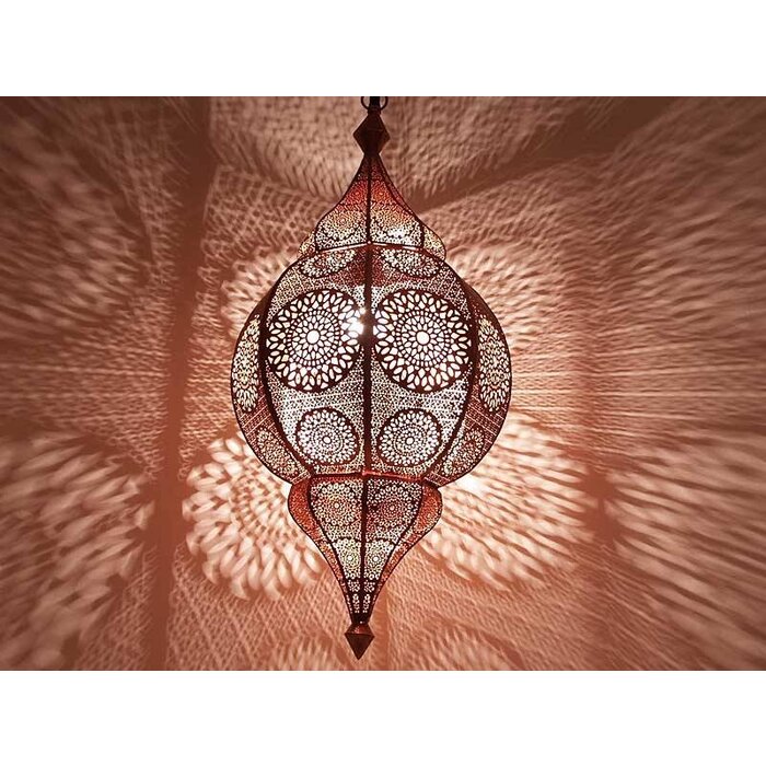1001-Nacht-Hängeleuchte Kupfer