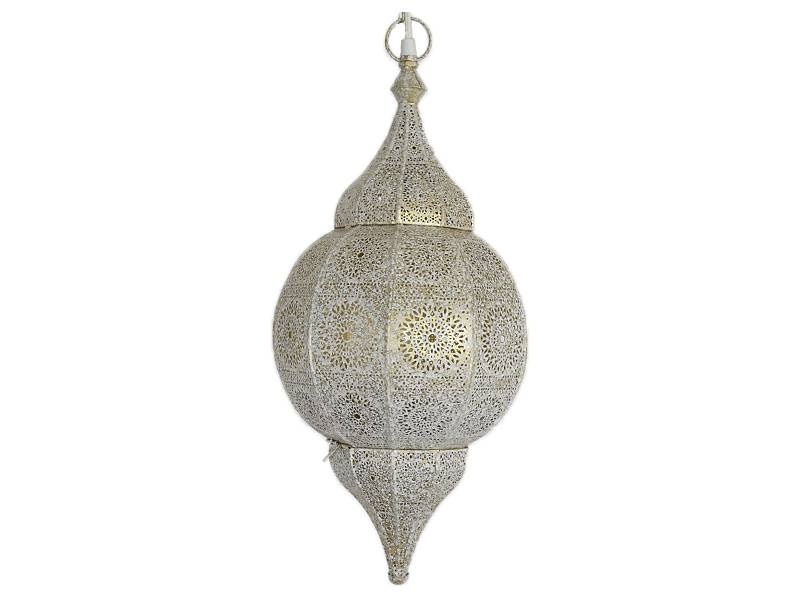 Weiße orientalische Lampe