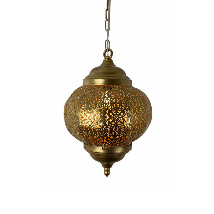 Goldene orientalische Laterne