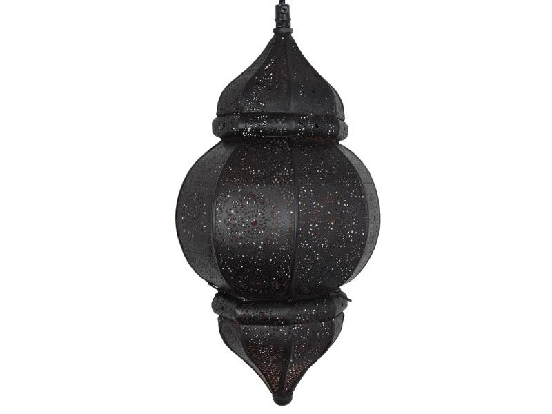 Kleine orientalische Aladdin-Hängelampe in Schwarz
