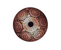 Orientalische Deckenleuchte in Lila