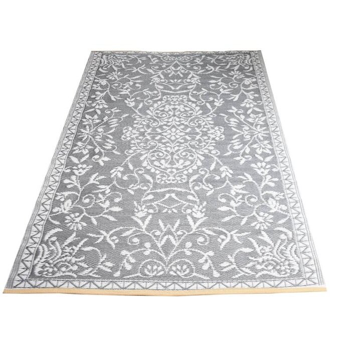 Großer grauer Außenteppich