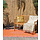 Orange-rosa Outdoor-Teppich