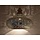Silberne offene filigrane Esstischlampe