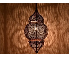 Orientalische Hängelampe aus Kupfer