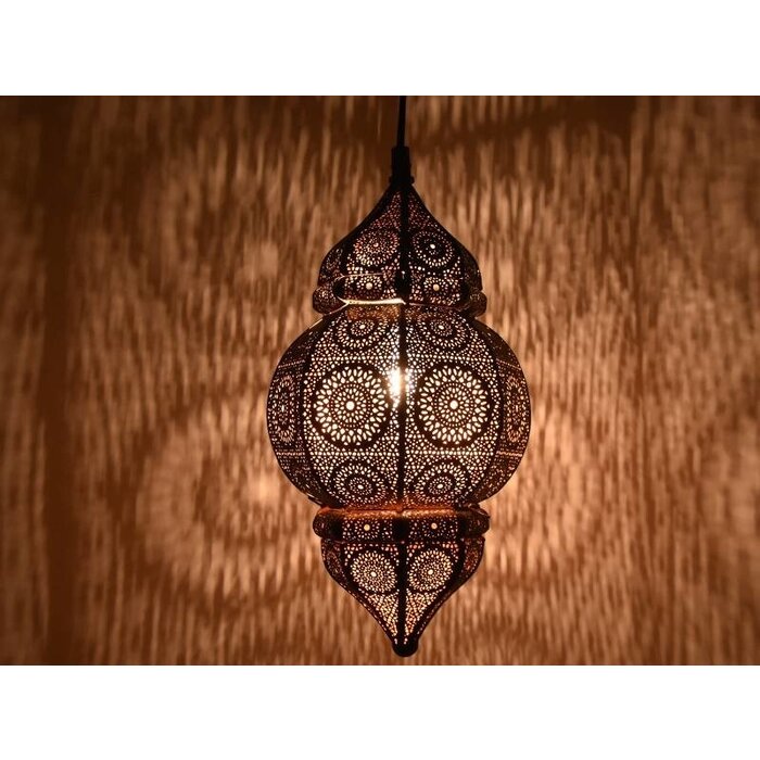 Orientalische Hängelampe aus Kupfer
