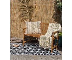 Wonder Rugs Outdoor-Teppich schwarz-weiß