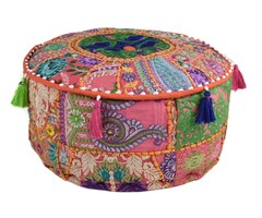 Bohemian Pouf Orange