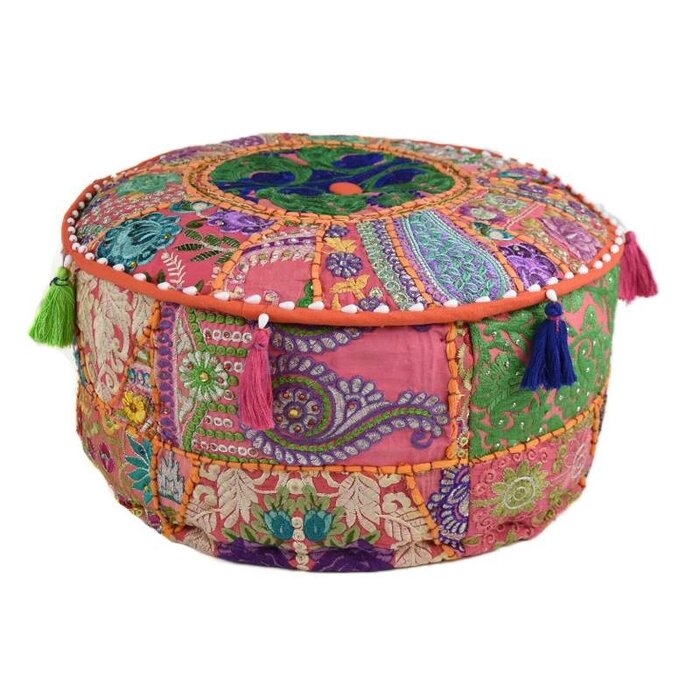 Bohemian Pouf Orange