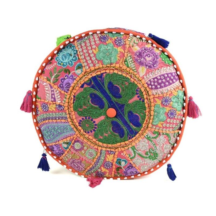 Bohemian Pouf Orange