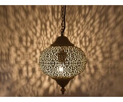 Gelbbraune Hängelampe