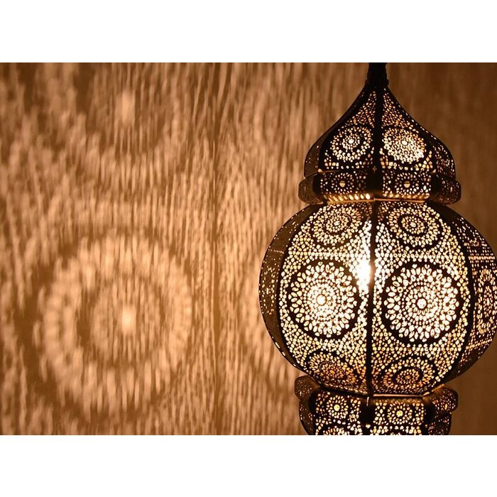 1001 Nächte Hängelampe Schwarz Gold