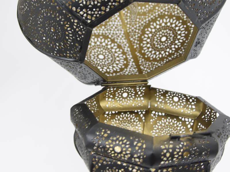 1001 Nächte Hängelampe Schwarz Gold