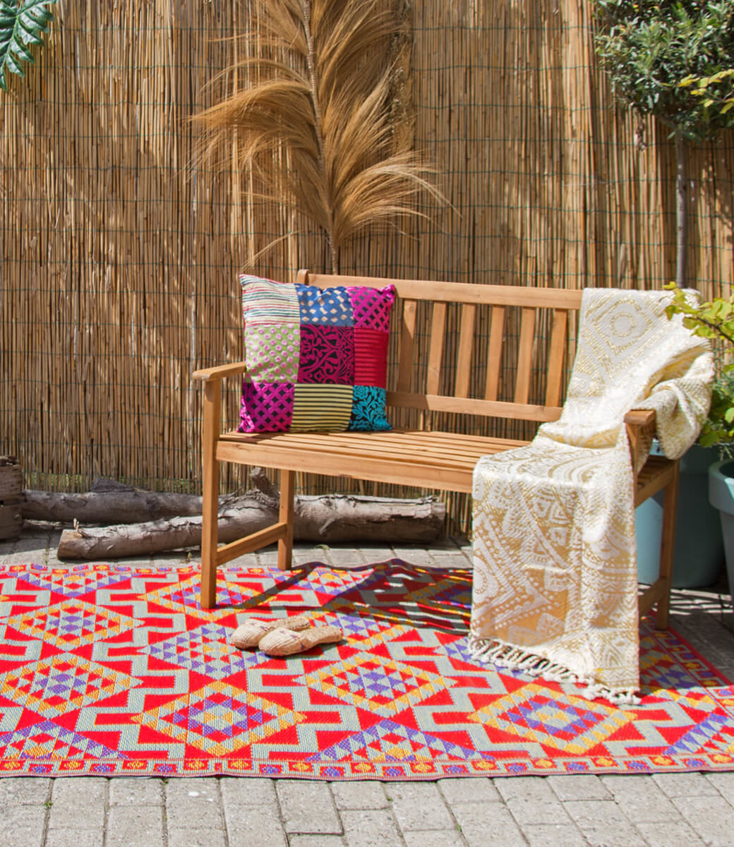 Wonder Rugs Farbiger Garten Teppich Souk