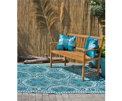 Wonder Rugs Großer blauer Outdoor-Teppich