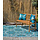 Großes magisches blauenes Outdoor-Teppich